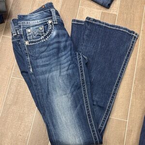 Miss Me Dark Blue Flare Jeans